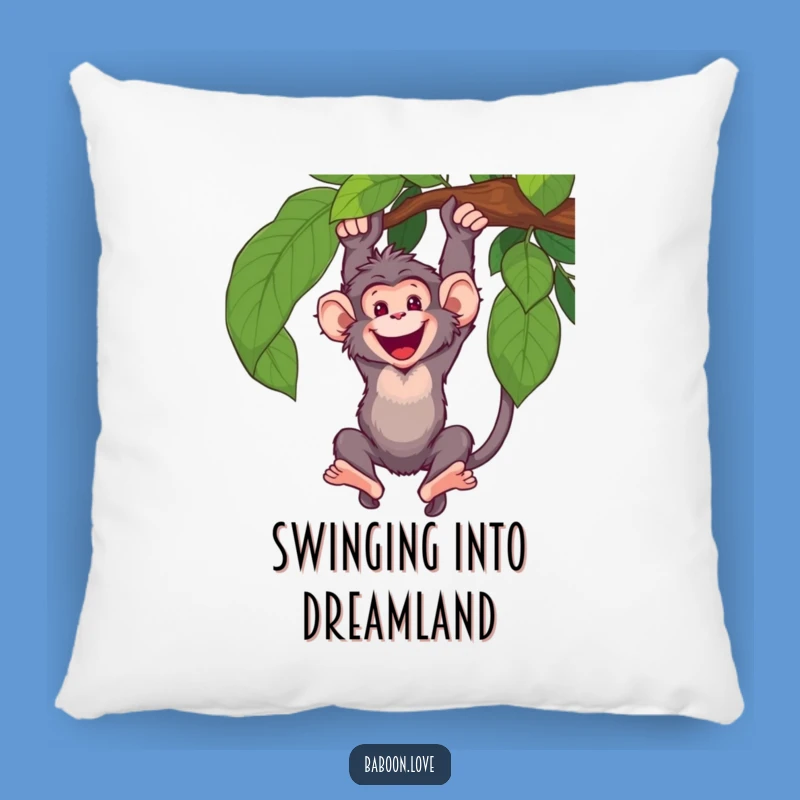 Funny Baboon Swing Pillow: Comfy & Hilarious Primate Cushion for Fun